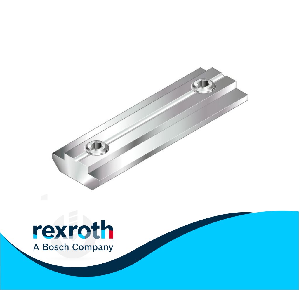 thumbnail interactive-video image 1 of Rexroth 45mm Aluminum Profile Extension Connector – Flanged Connection – Part 3842513831 (Used) 1 of 6
