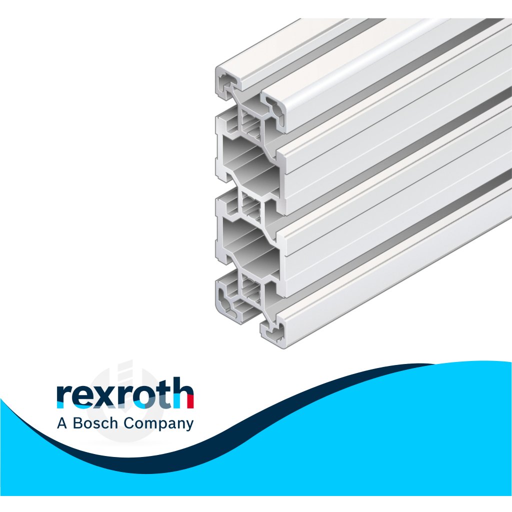 3842993120/3000 Bosch Rexroth, Perfil de Aluminio Plateado, perfil de 40 x  40 mm x 3000mm de longitud, 459-7211