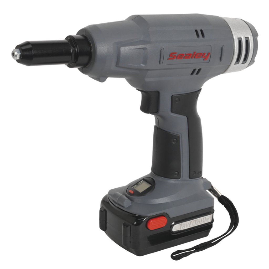 Sealey CP313 Battery Rivet Tool Cordless Riveter Sets 2.4mm 4.8mm